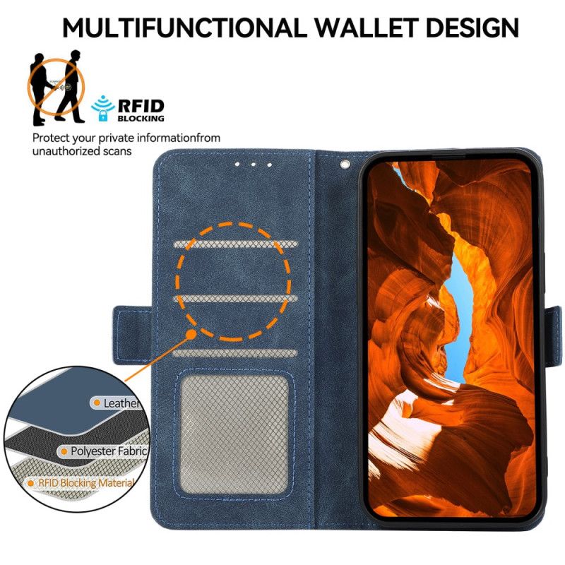 Folio Deksel Xiaomi Redmi Note 14s Abeel Semsket Skinn-effekt