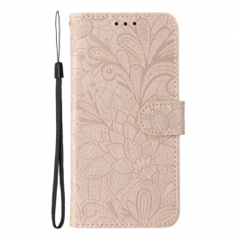 Folio Deksel Xiaomi Redmi Note 14s Blomsterblonder