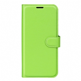 Folio Deksel Xiaomi Redmi Note 14s Klassisk Litchi-imitasjonsskinn