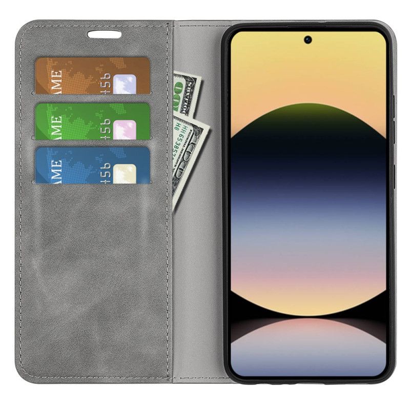 Folio Deksel Xiaomi Redmi Note 14s Lærstil Beskyttelse Deksel