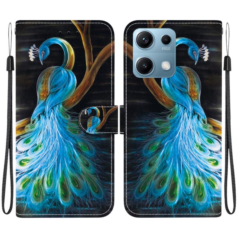 Folio Deksel Xiaomi Redmi Note 14s Påfuglmønster