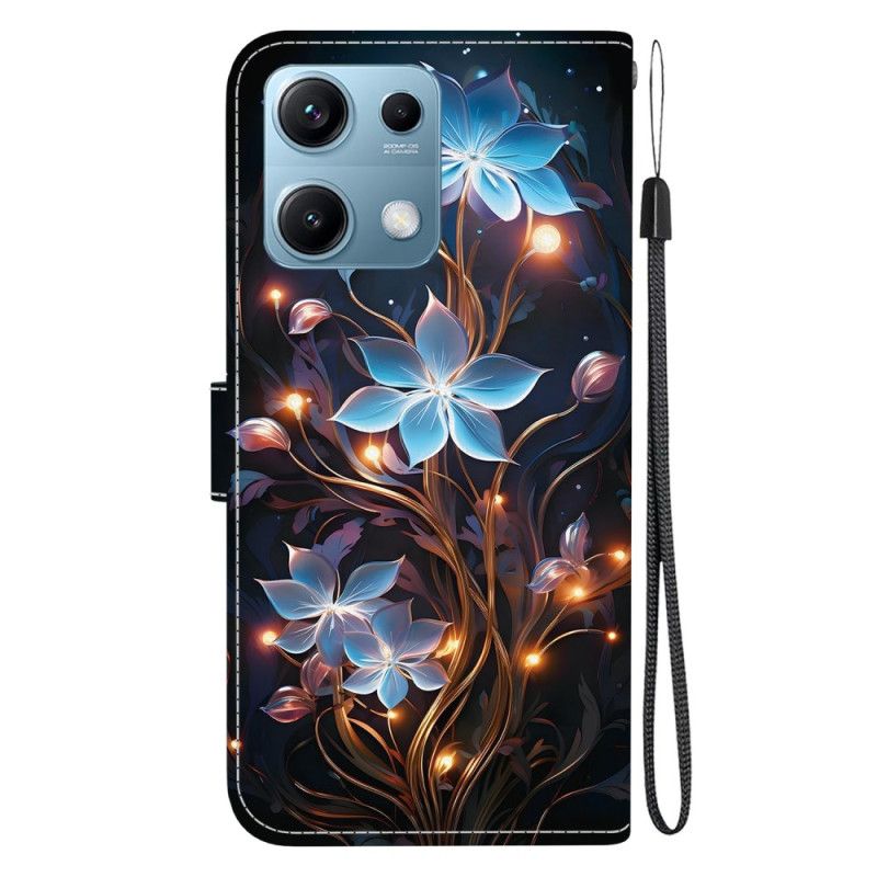 Folio Deksel Xiaomi Redmi Note 14s Små Blomster Beskyttelse Deksel