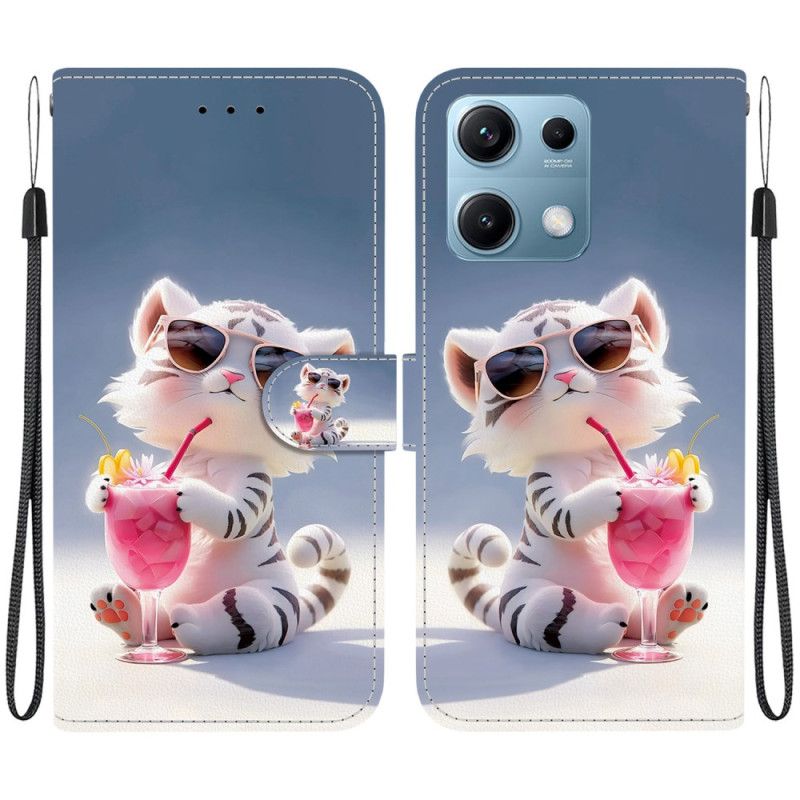 Folio Deksel Xiaomi Redmi Note 14s Tigertrykk Beskyttelse Deksel