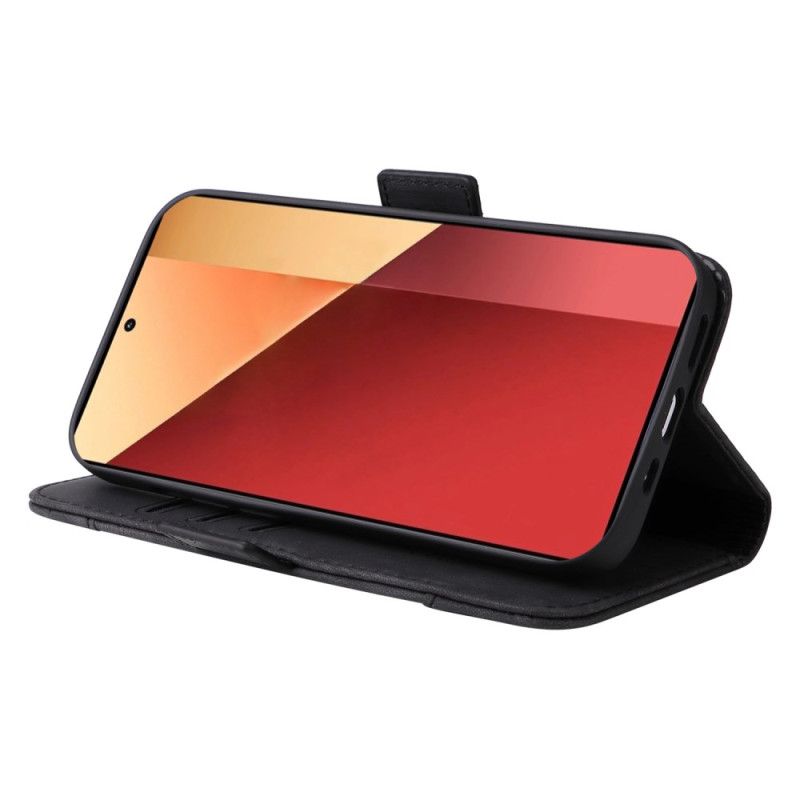 Lærdeksel Folio Deksel Xiaomi Redmi Note 14s Med Stropp Betopnice