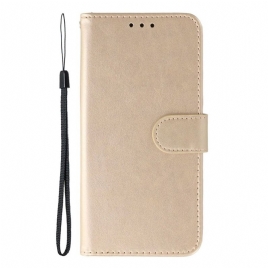 Lærdeksel Folio Deksel Xiaomi Redmi Note 14s Mobildeksel Monokrom Skinneffekt