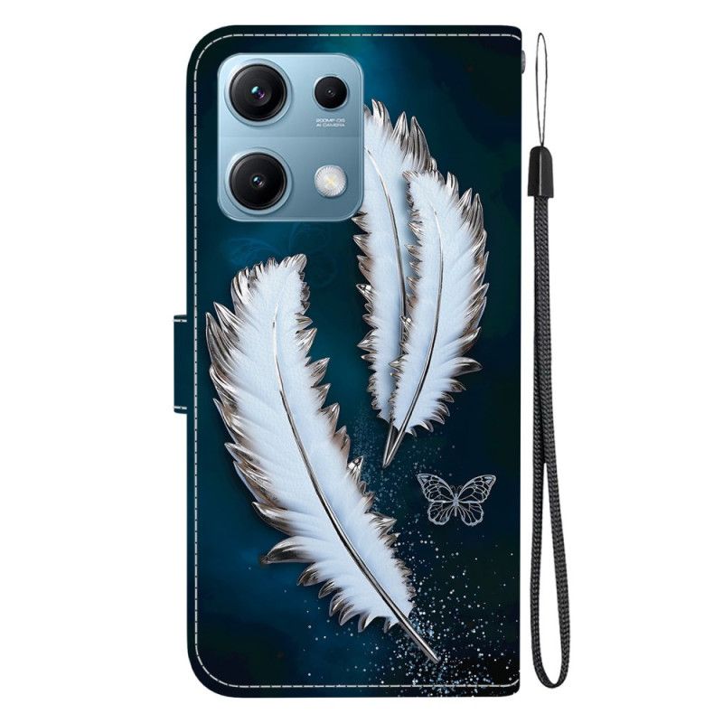 Lærdeksel Folio Deksel Xiaomi Redmi Note 14s Mobildeksel To Fjær