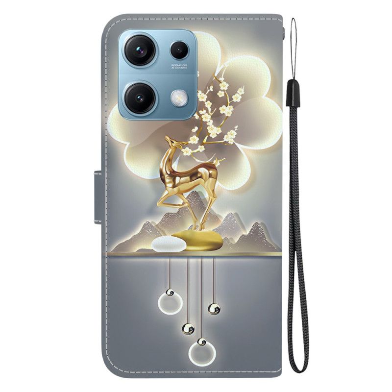 Lærdeksel Folio Deksel Xiaomi Redmi Note 14s Sikahjort