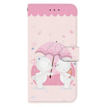 Lærdeksel Folio Deksel Xiaomi Redmi Note 14s Tegneseriebjørnpar