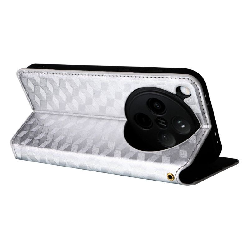 Folio Deksel Oppo Find X8 3d-diamanter Beskyttelse Deksel