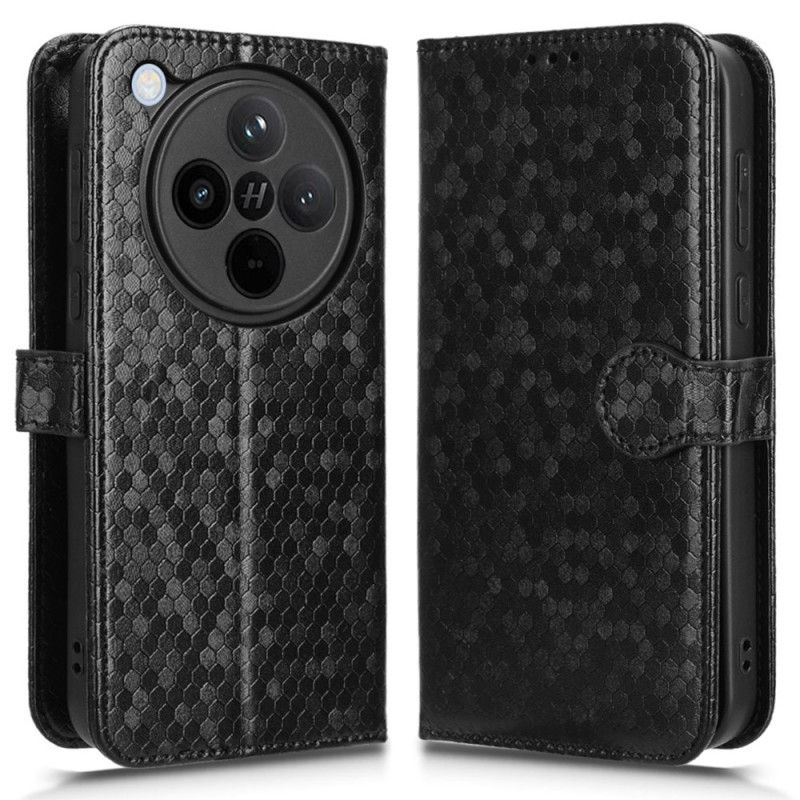 Folio Deksel Oppo Find X8 Skinnende Stroppprikker Beskyttelse Deksel