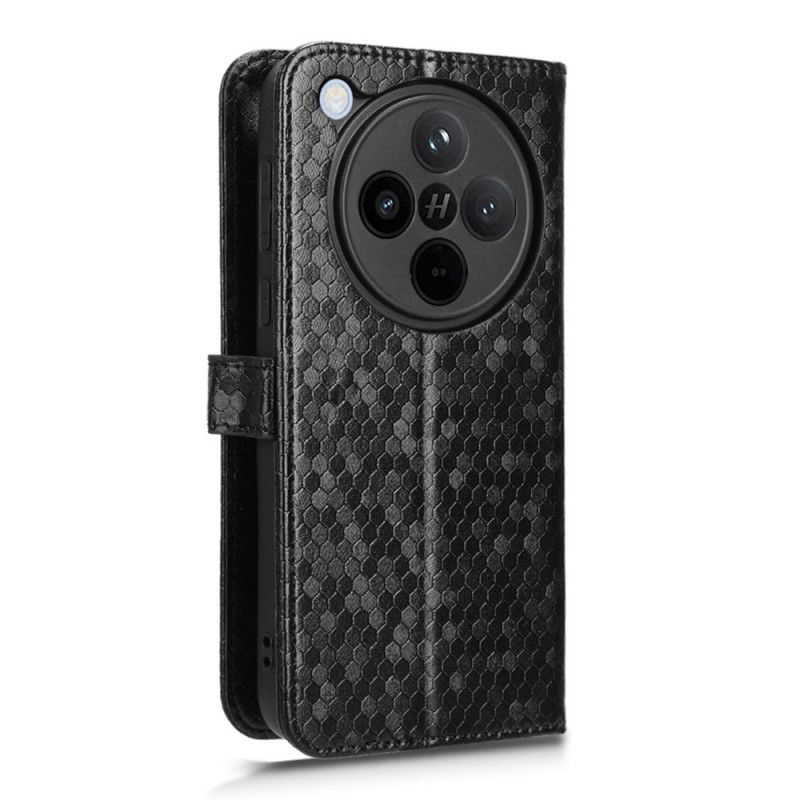 Folio Deksel Oppo Find X8 Skinnende Stroppprikker Beskyttelse Deksel