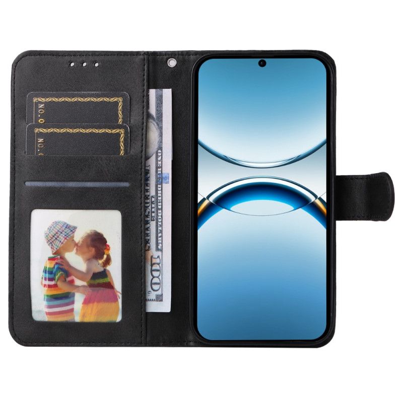 Folio Deksel Oppo Find X8 Stropp I Kunstskinn