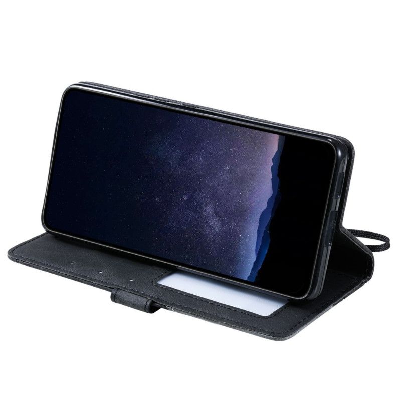 Folio Deksel Oppo Find X8 Tofarget Stripete Mønster Beskyttelse Deksel