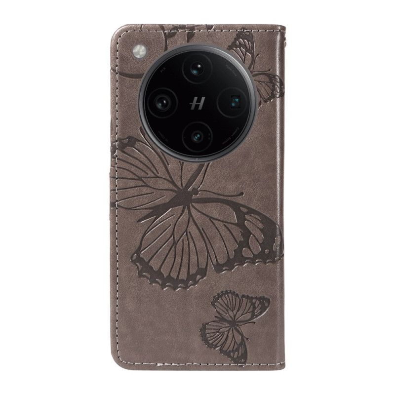 Folio Deksel Til Oppo Find X8 Kjempesommerfugler