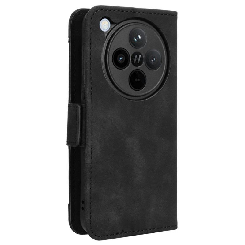 Lærdeksel Folio Deksel Oppo Find X8 Mobildeksel Multi-kort