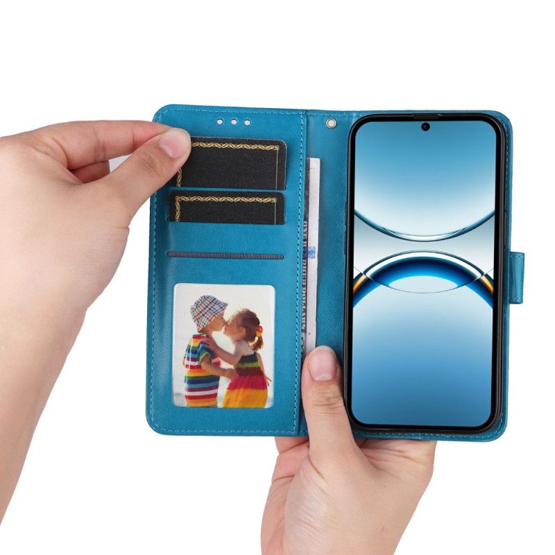 Lærdeksel Folio Deksel Oppo Find X8 Solsikkemønster