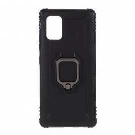 Deksel Til Samsung Galaxy A51 5G Ring Og Karbonfiber