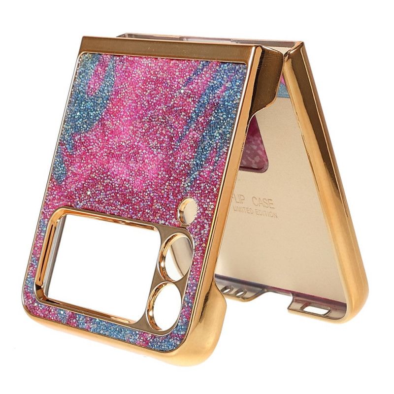 Deksel Til Samsung Galaxy Z Flip 3 5G Folio Deksel Fancy Steiner Med Ringstøtte