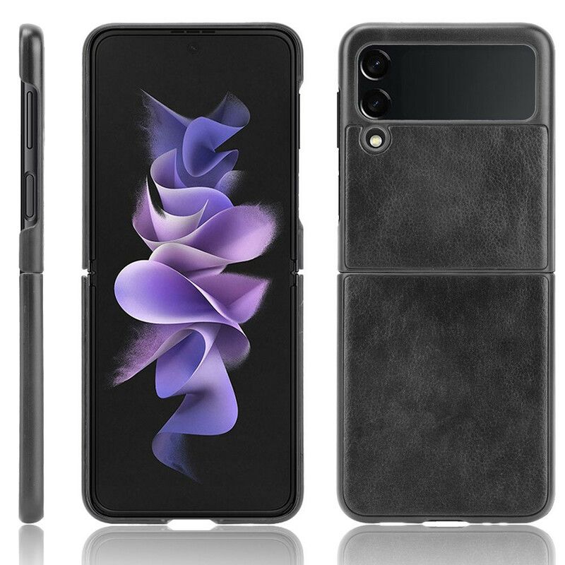 Deksel Til Samsung Galaxy Z Flip 3 5G Folio Deksel Faux Leather Litchi