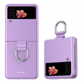 Deksel Til Samsung Galaxy Z Flip 3 5G Folio Deksel Skin-touch Med Ring