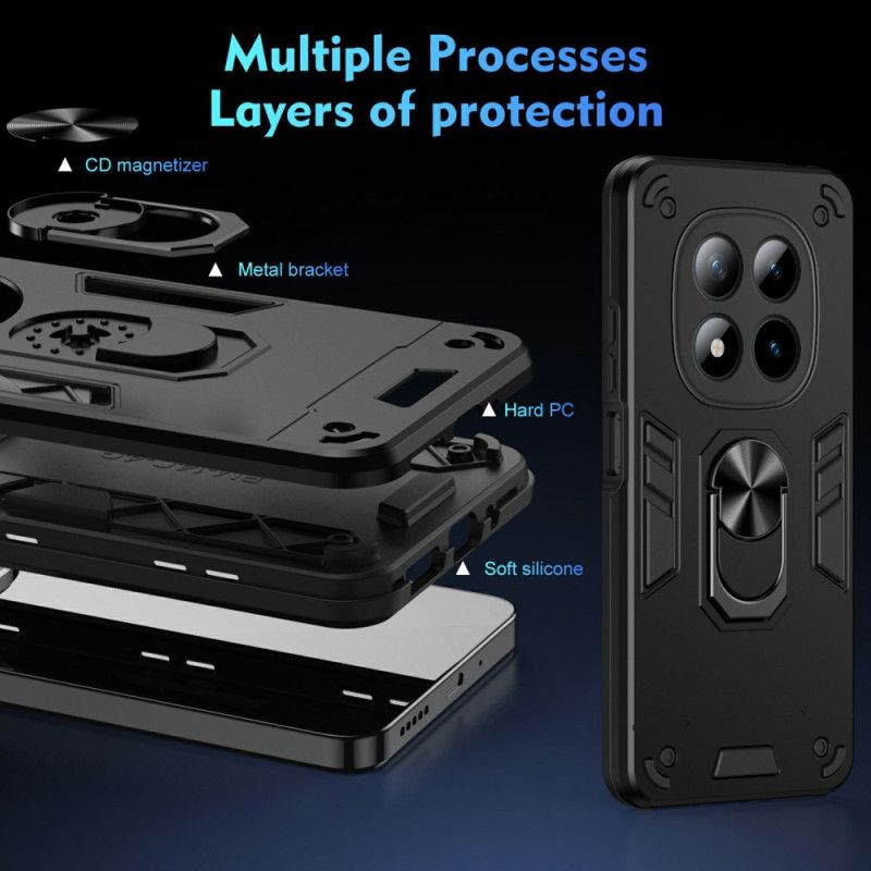 Deksel Xiaomi Redmi Note 15 Pro Plus 5g Ring Støtte Og Forsterket Beskyttelse