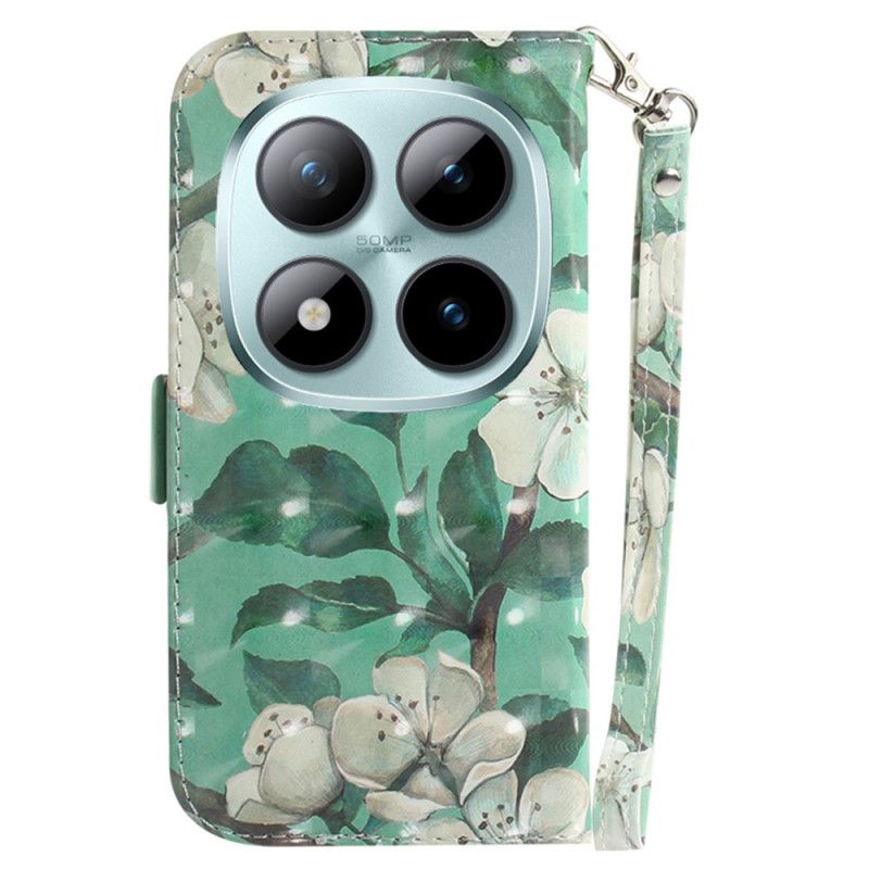 Folio Deksel Til Xiaomi Redmi Note 15 Pro Plus 5g Akvarellblomster