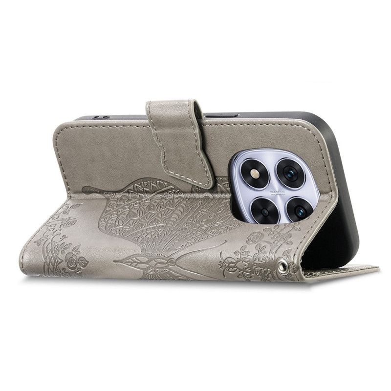 Folio Deksel Xiaomi Redmi Note 15 Pro Plus 5g Grafisk Sommerfugl