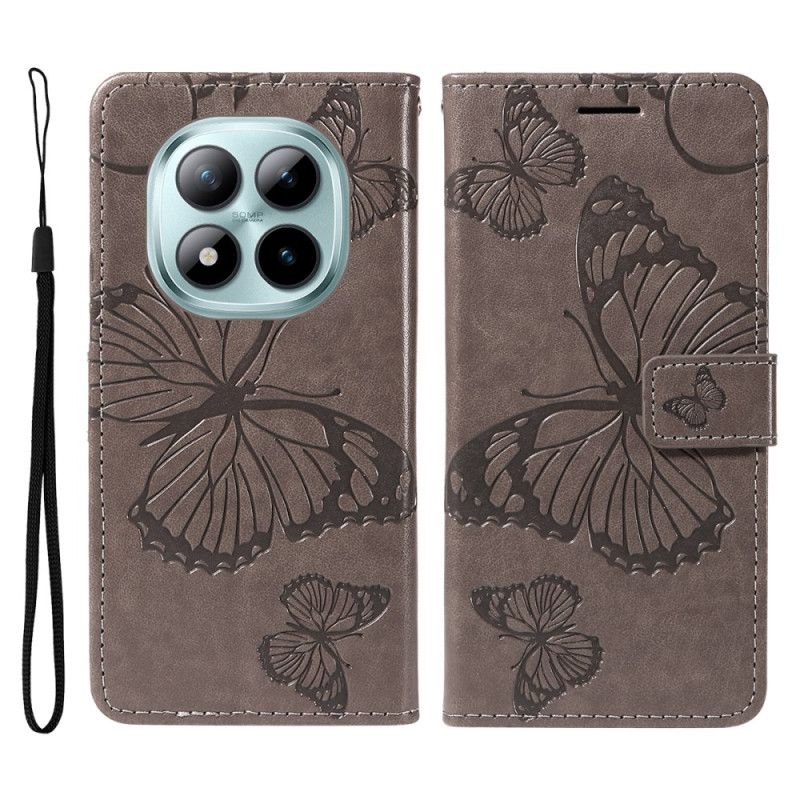 Folio Deksel Xiaomi Redmi Note 15 Pro Plus 5g Kjempesommerfugler