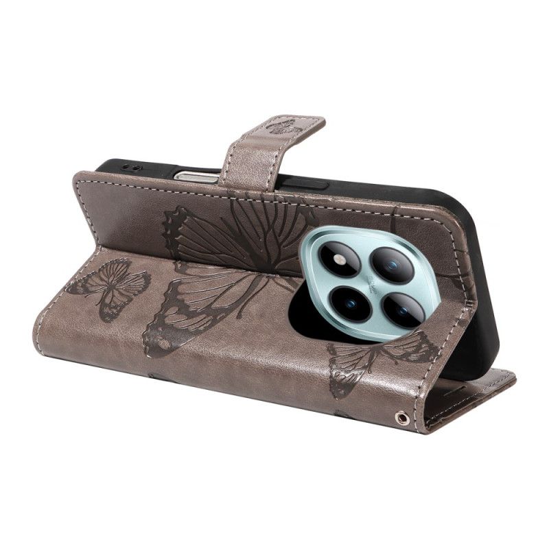 Folio Deksel Xiaomi Redmi Note 15 Pro Plus 5g Kjempesommerfugler