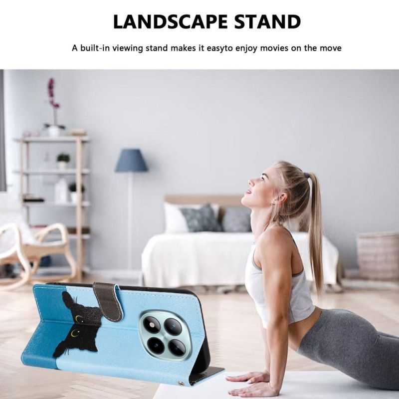 Folio Deksel Xiaomi Redmi Note 15 Pro Plus 5g Liten Katt Beskyttelse Deksel