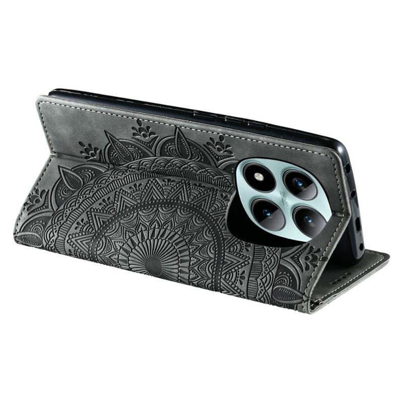 Folio Deksel Xiaomi Redmi Note 15 Pro Plus 5g Mandala-semsket Skinneffekt Beskyttelse Deksel