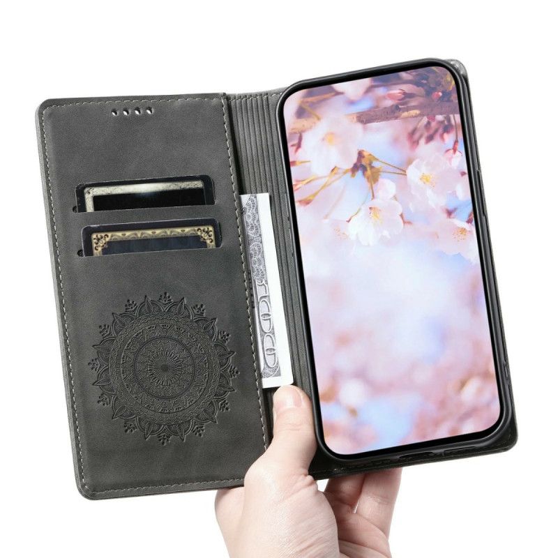 Folio Deksel Xiaomi Redmi Note 15 Pro Plus 5g Mandala-semsket Skinneffekt Beskyttelse Deksel