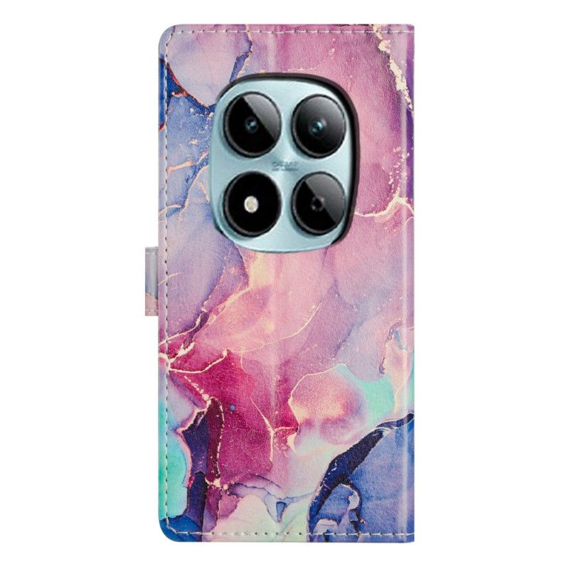 Folio Deksel Xiaomi Redmi Note 15 Pro Plus 5g Rosa Og Grønn Marmor