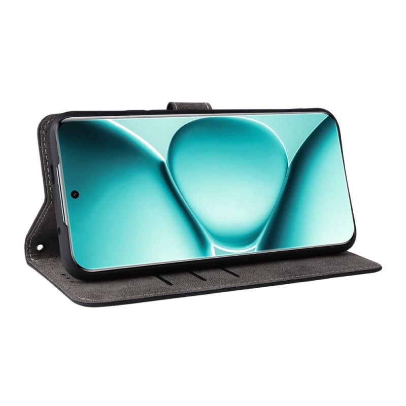 Folio Deksel Xiaomi Redmi Note 15 Pro Plus 5g Semsket Skinneffekt Med Stropp Beskyttelse Deksel