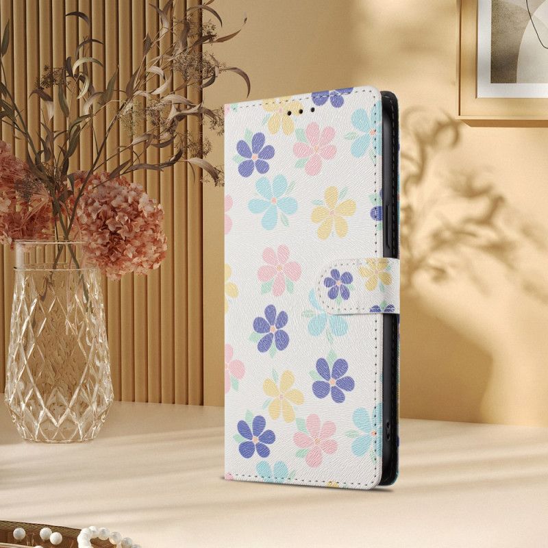Folio Deksel Xiaomi Redmi Note 15 Pro Plus 5g Små Blomster