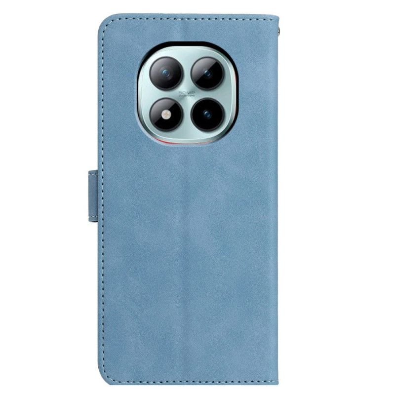 Folio Deksel Xiaomi Redmi Note 15 Pro Plus 5g Sommerfugl- Og Blomsterdesign Beskyttelse Deksel