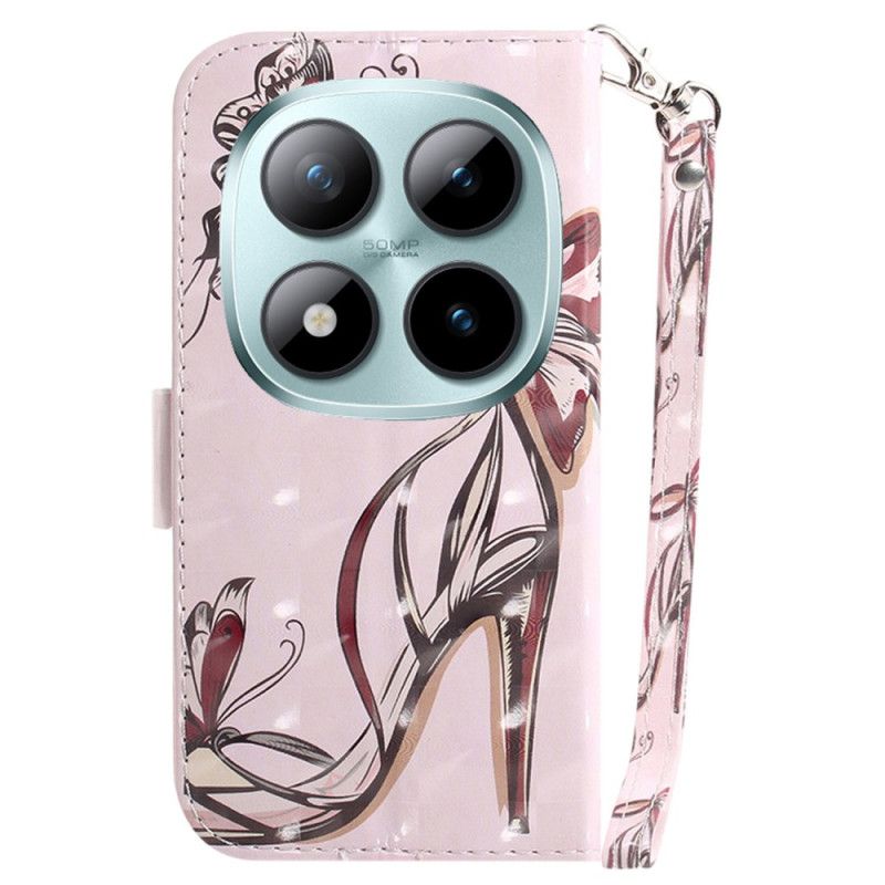 Folio Deksel Xiaomi Redmi Note 15 Pro Plus 5g Stroppehæl Beskyttelse Deksel