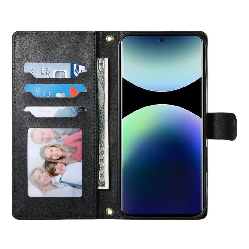 Folio Deksel Xiaomi Redmi Note 15 Pro Plus 5g Vattert Med Stropper Beskyttelse Deksel