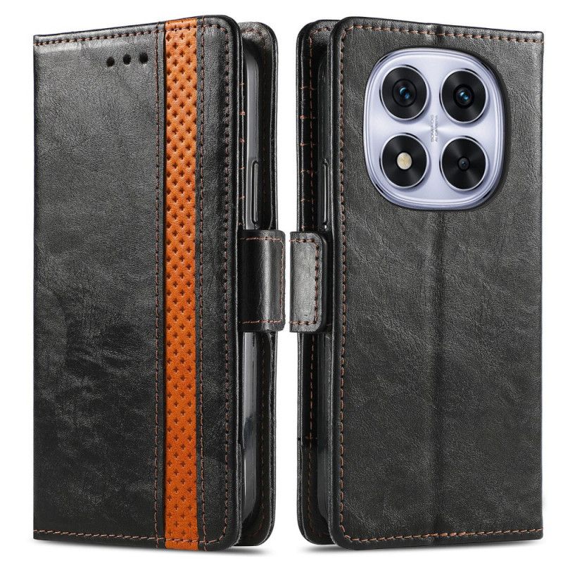 Lærdeksel Folio Deksel Xiaomi Redmi Note 15 Pro Plus 5g Gulllås Caseneo