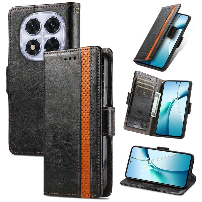 Lærdeksel Folio Deksel Xiaomi Redmi Note 15 Pro Plus 5g Gulllås Caseneo