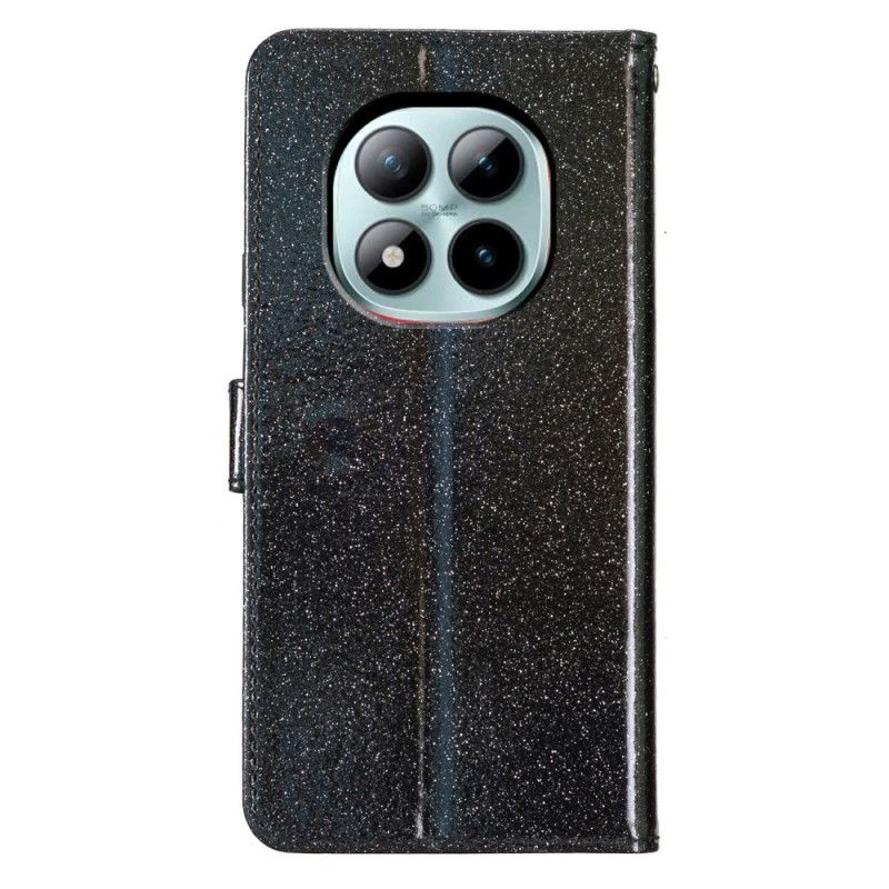 Lærdeksel Folio Deksel Xiaomi Redmi Note 15 Pro Plus 5g Mobildeksel Paljetter