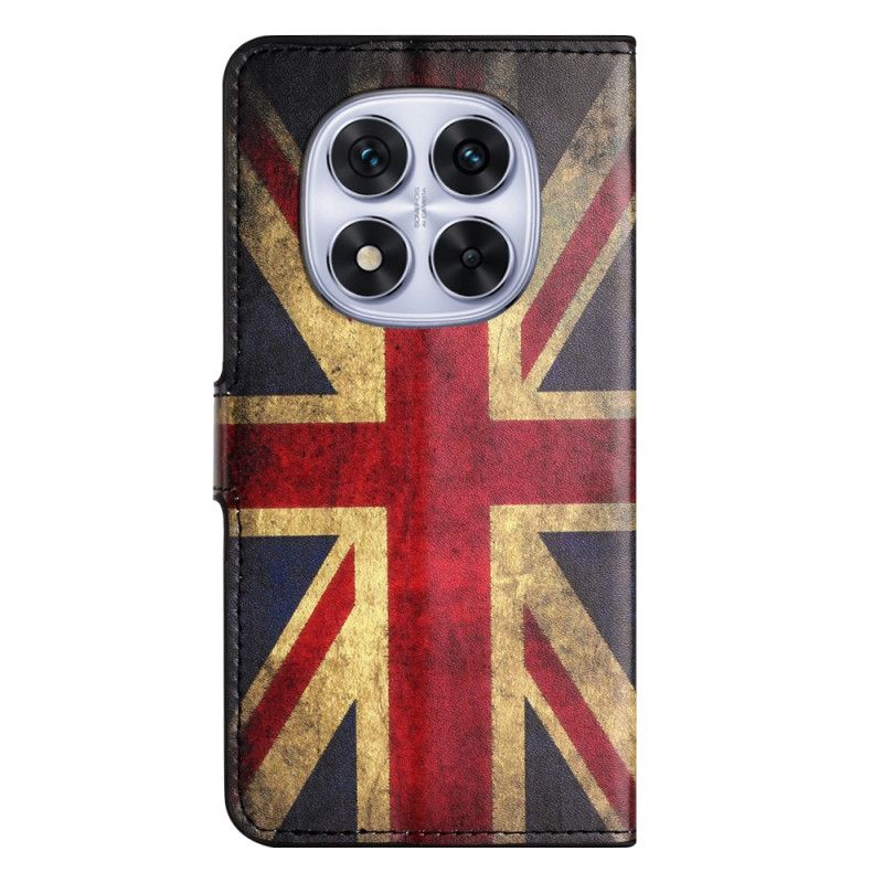 Lærdeksel Folio Deksel Xiaomi Redmi Note 15 Pro Plus 5g Mobildeksel Union Jack-flagg