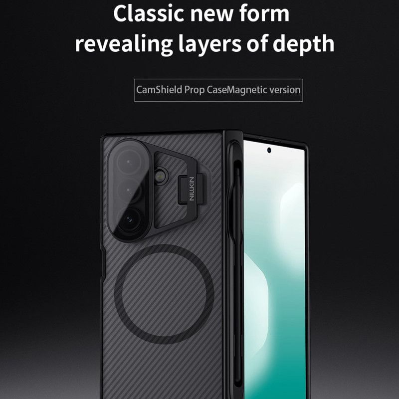 Deksel Samsung Galaxy Z Fold 7 Camshield Prop Magnetic Translucent Series Nillkin Beskyttelse Deksel