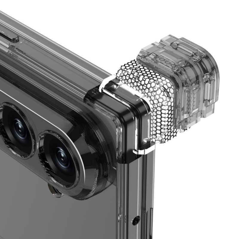 Deksel Samsung Galaxy Z Fold 7 Gjennomsiktig Magnetisk Hengsel Med Stativ