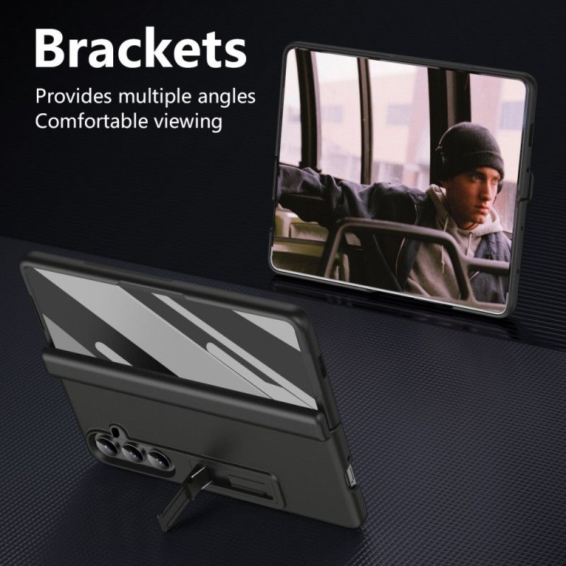 Deksel Samsung Galaxy Z Fold 7 Integrert Stativ Beskyttelse Deksel