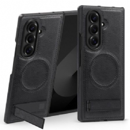 Deksel Samsung Galaxy Z Fold 7 Magsafe Lærimitasjon Og Stativ Beskyttelse Deksel