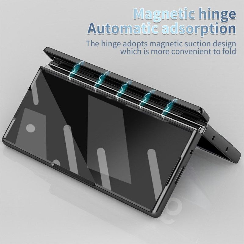 Deksel Samsung Galaxy Z Fold 7 Mobildeksel Skjermbeskytter I Herdet Glass Og Pekepennholder