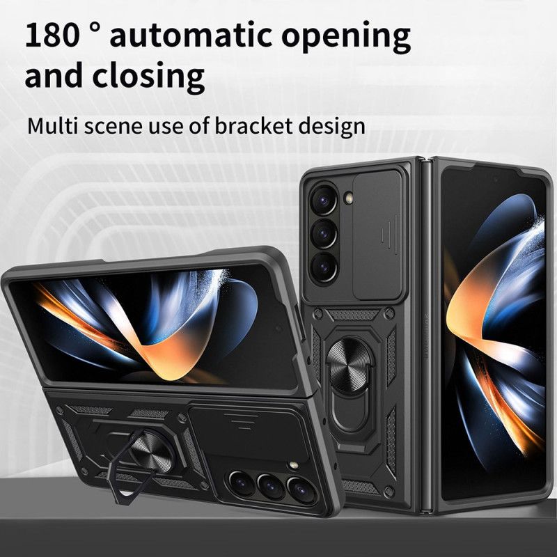 Deksel Samsung Galaxy Z Fold 7 Ringholder Og Skyvedeksel Til Kamera