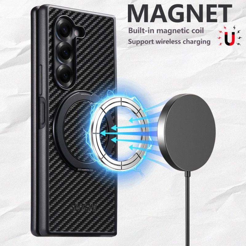 Deksel Til Samsung Galaxy Z Fold 7 Magnetisk Hengsel Med Suteni-ringholder