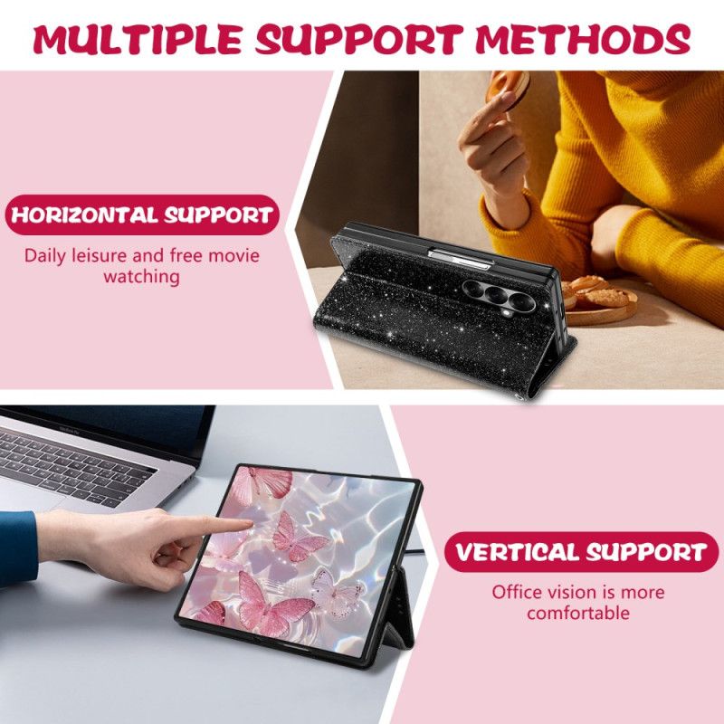 Folio Deksel Samsung Galaxy Z Fold 7 Glitter